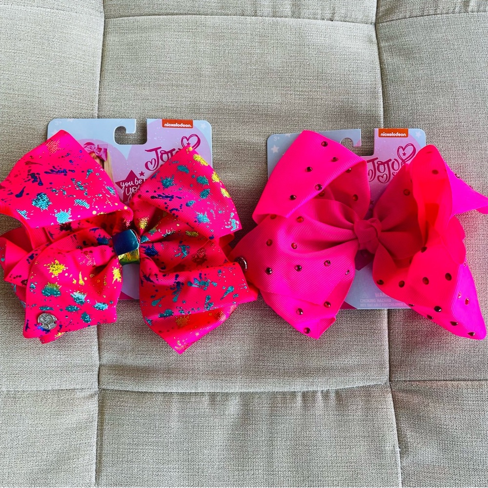 NWT JoJo Siwa Pink Hair Bows Set